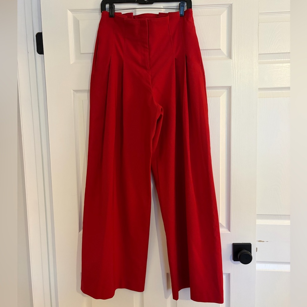 New York & Company Vibrant Red Wide Leg Pants